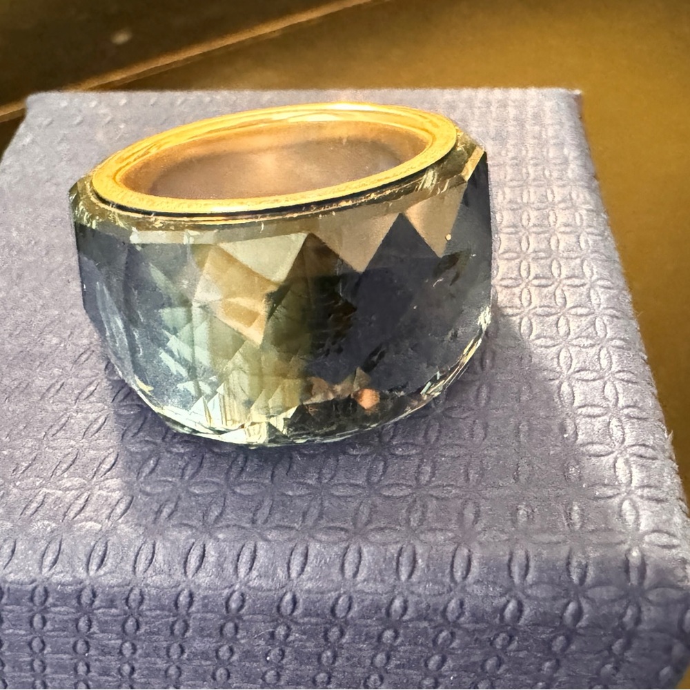 Swarovski Nirvana Blue Crystal Ring, sz 55/sz 7